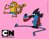 Mordecai y Rigby karatekas