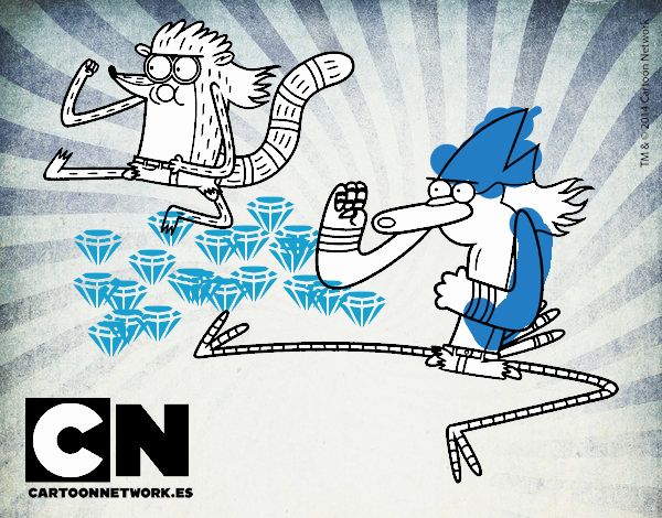 Mordecai y Rigby karatekas