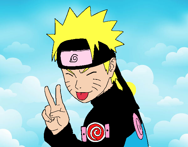 Naruto sacando lengua