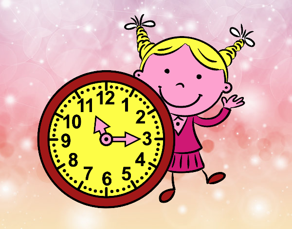 Niña con reloj