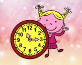 Niña con reloj