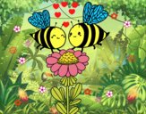 Pareja de abejas