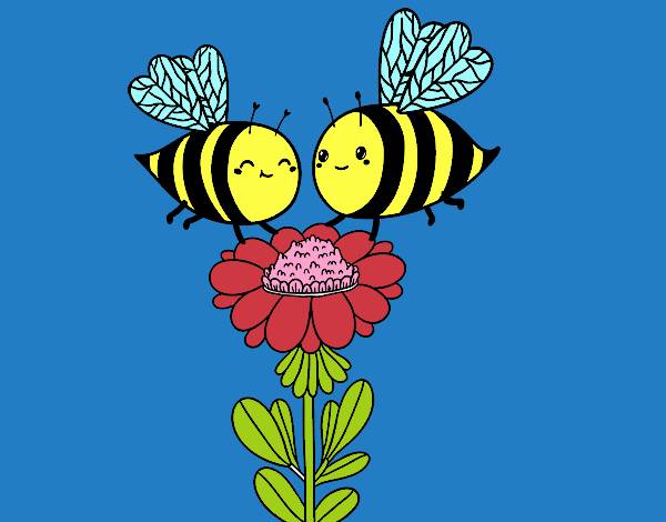 Pareja de abejas