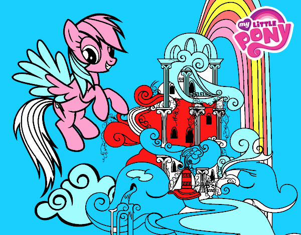 Rainbow Dash en su palacio