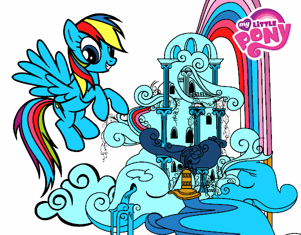 Rainbow Dash en su palacio