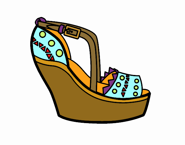 Zapato con cuña