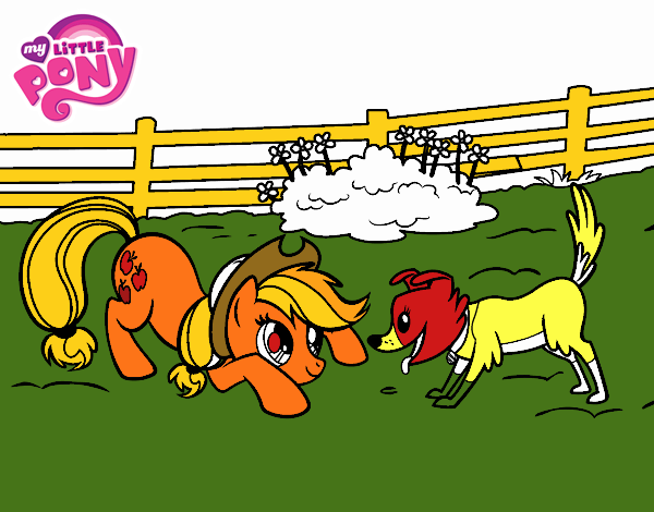 Applejack y Winona