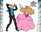 Barbie bailando con un amigo