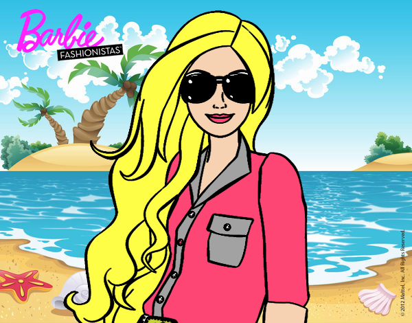 Barbie con gafas de sol