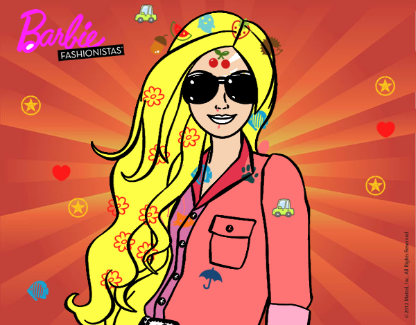 Barbie con gafas de sol