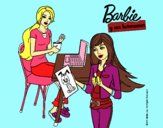 Barbie y su hermana merendando