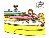 Barbie y sus amigas en el jacuzzi