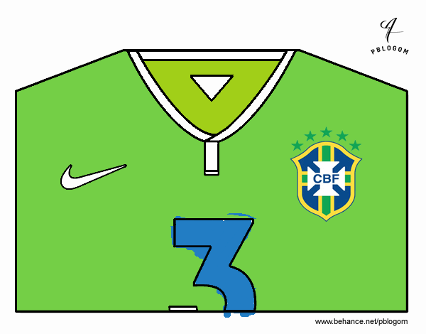 Camiseta del mundial de fútbol 2014 de Brasil