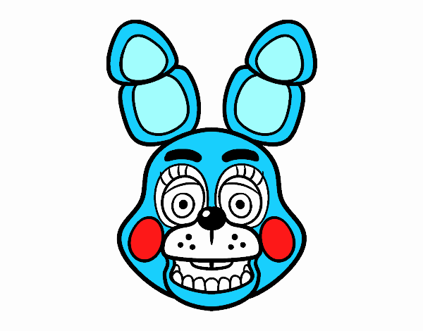 Cara de Toy Bonnie de Five Nights at Freddy's