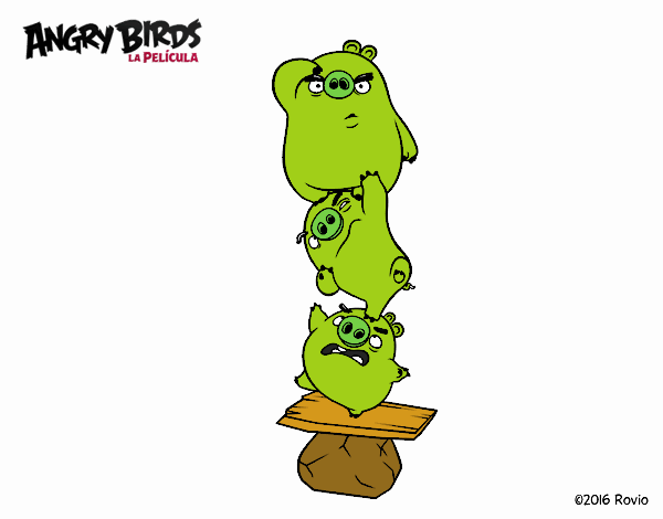 Cerdos verdes de Angry Birds