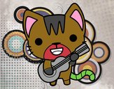 Gato guitarrista