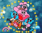 Gumball y amigos contentos