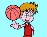 Jugador de baloncesto junior