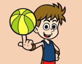 Jugador de baloncesto junior