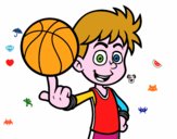 Jugador de baloncesto junior