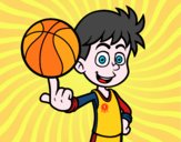 Jugador de baloncesto junior