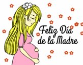 Mamá embarazada en el día de la madre