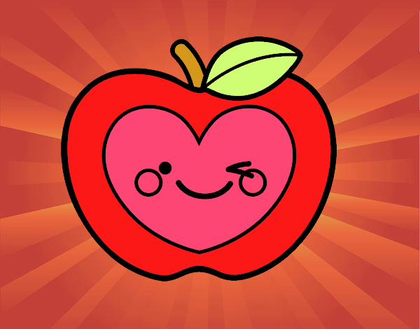 Manzana corazón