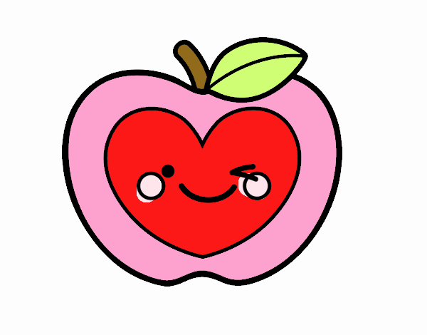 Manzana corazón