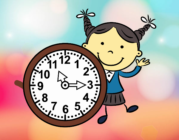 Niña con reloj