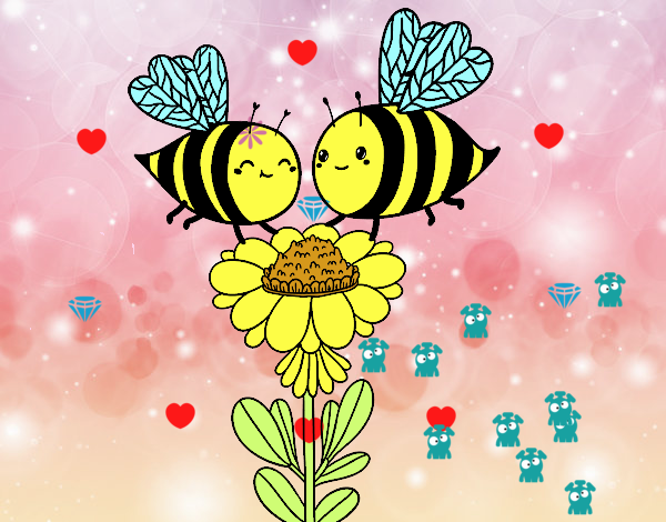 Pareja de abejas