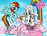 Rainbow Dash en su palacio