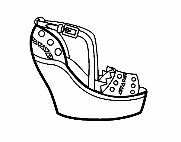 Zapato con cuña