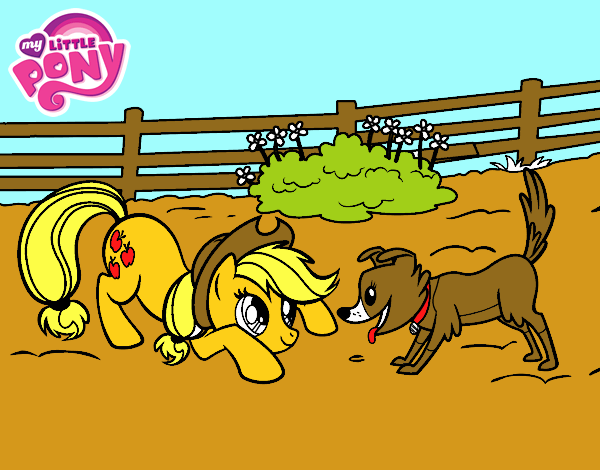 Applejack y Winona