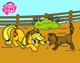 Applejack y Winona