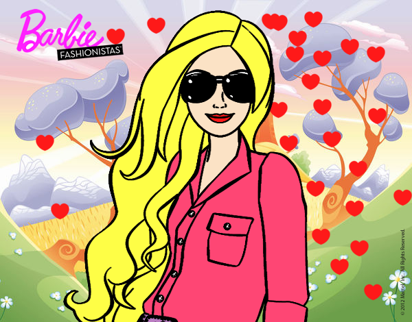 Barbie con gafas de sol