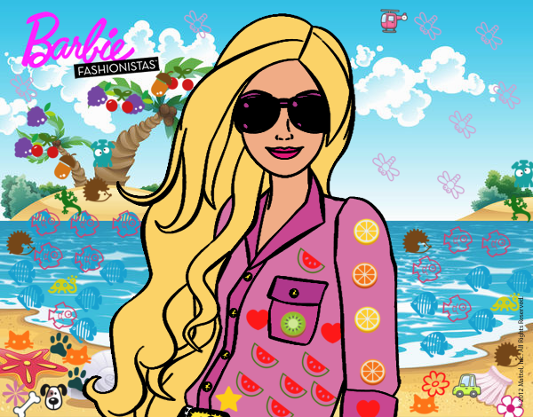 Barbie con gafas de sol