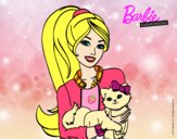 Barbie con su linda gatita