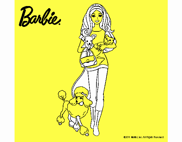 Barbie con sus mascotas