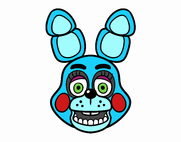 Cara de Toy Bonnie de Five Nights at Freddy's