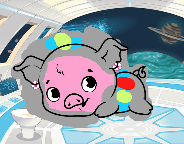 el cerdo espacial
