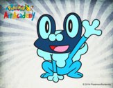 Froakie saludando