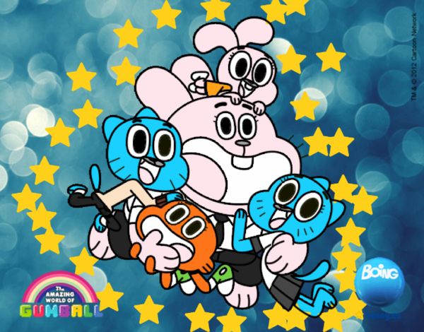 Gumball y amigos contentos