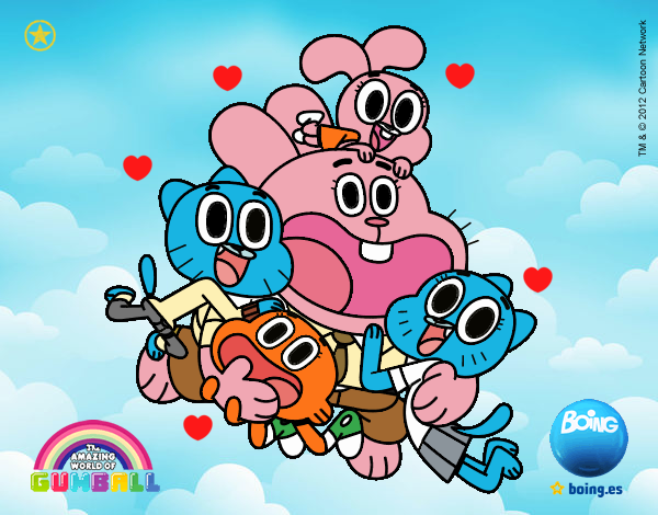 Gumball y amigos contentos