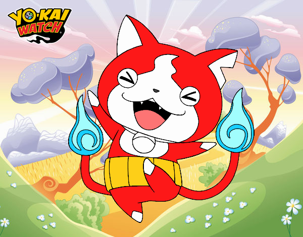 Jibanyan feliz