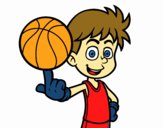 Jugador de baloncesto junior