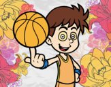 Jugador de baloncesto junior