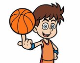 Jugador de baloncesto junior