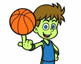 Jugador de baloncesto junior