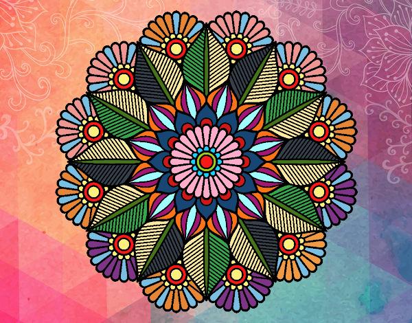 Mandala jardín vegetal