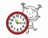 Niña con reloj